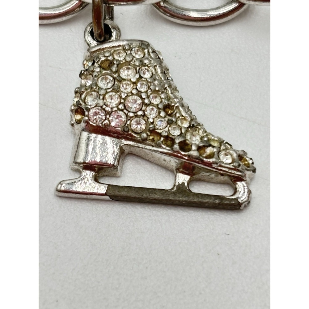 Swarovski Charm Bracelet Christmas Angel Tree Snowflake Rockefeller Center 2005 - Picture 8 of 11